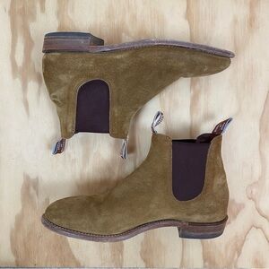 R.M. Williams Women's Brown/Tan Suede Chelsea Boots